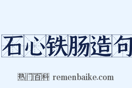 石心铁肠造句是什么意思的图片